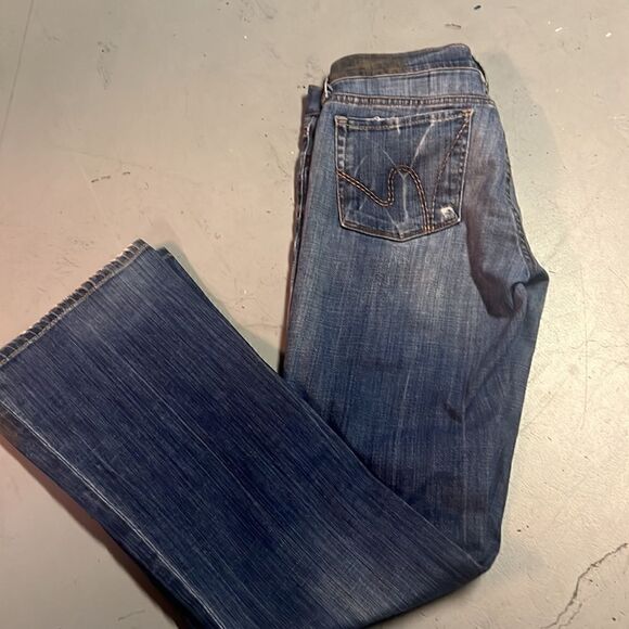 Custom Citizens of Humanity Heart Graffiti Dita Bootcut Jeans - Picture 8 of 12